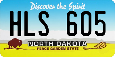 ND license plate HLS605