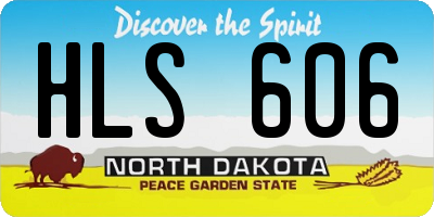 ND license plate HLS606