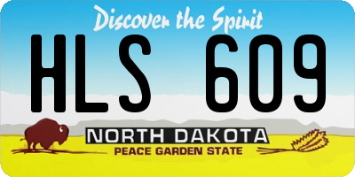 ND license plate HLS609
