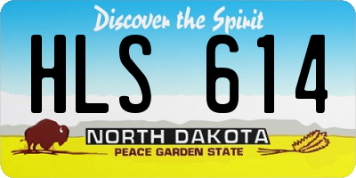ND license plate HLS614