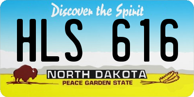 ND license plate HLS616