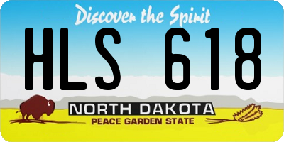 ND license plate HLS618