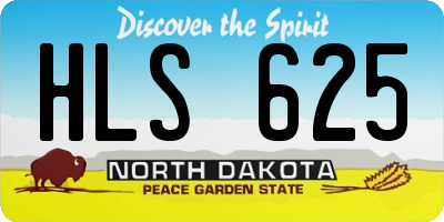 ND license plate HLS625