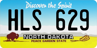 ND license plate HLS629