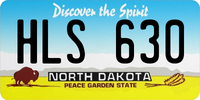 ND license plate HLS630