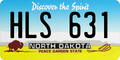 ND license plate HLS631