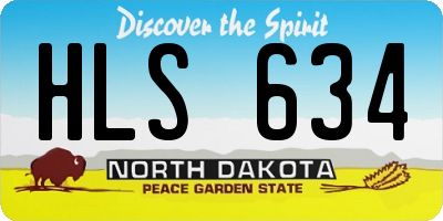 ND license plate HLS634