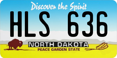 ND license plate HLS636