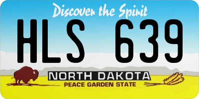 ND license plate HLS639