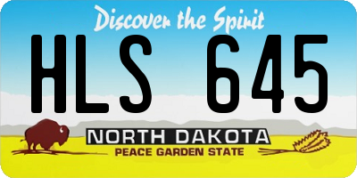 ND license plate HLS645
