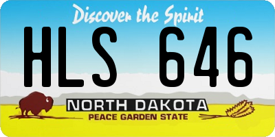 ND license plate HLS646