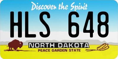 ND license plate HLS648