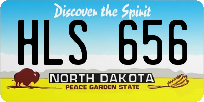 ND license plate HLS656
