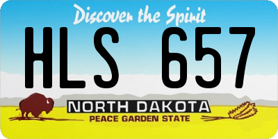 ND license plate HLS657