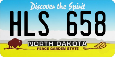 ND license plate HLS658