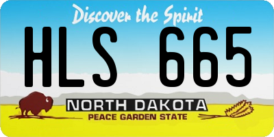 ND license plate HLS665