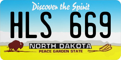 ND license plate HLS669