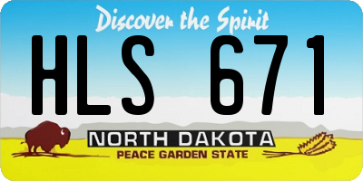 ND license plate HLS671