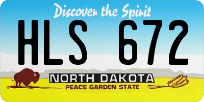 ND license plate HLS672