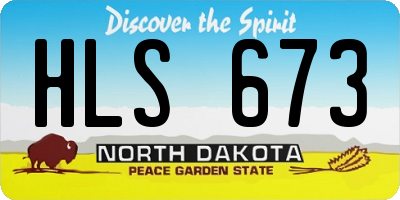 ND license plate HLS673