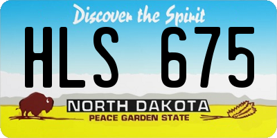 ND license plate HLS675
