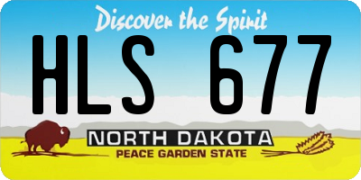 ND license plate HLS677