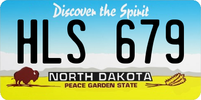 ND license plate HLS679