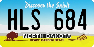 ND license plate HLS684
