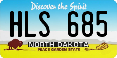 ND license plate HLS685