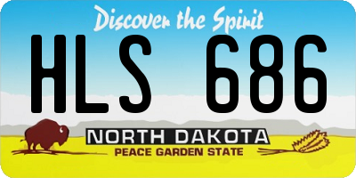 ND license plate HLS686