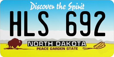 ND license plate HLS692