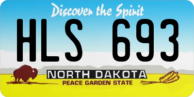 ND license plate HLS693