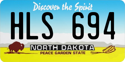 ND license plate HLS694