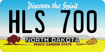 ND license plate HLS700