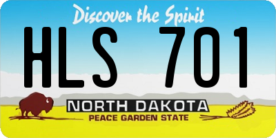 ND license plate HLS701