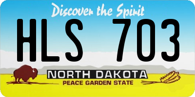 ND license plate HLS703