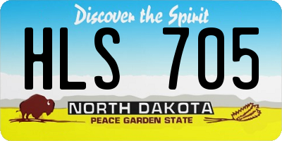 ND license plate HLS705