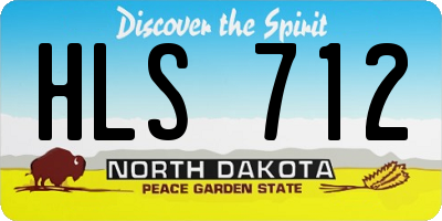 ND license plate HLS712