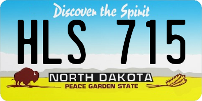 ND license plate HLS715