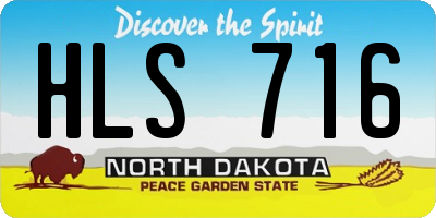 ND license plate HLS716