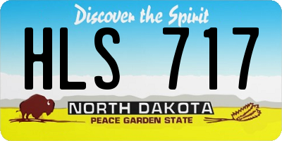 ND license plate HLS717