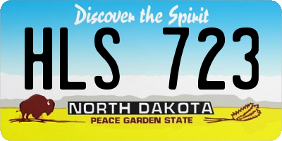 ND license plate HLS723