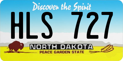 ND license plate HLS727