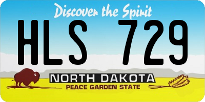 ND license plate HLS729