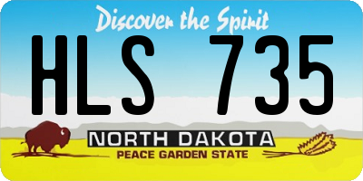 ND license plate HLS735