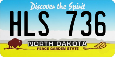 ND license plate HLS736