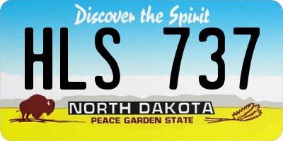 ND license plate HLS737