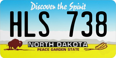 ND license plate HLS738