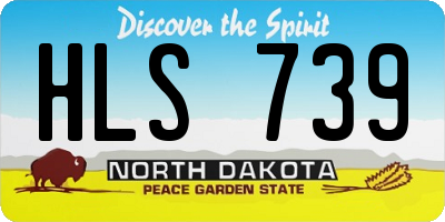 ND license plate HLS739