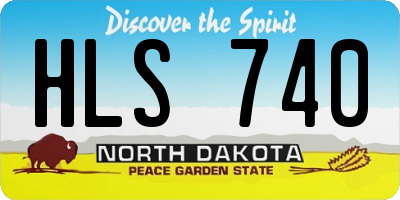 ND license plate HLS740